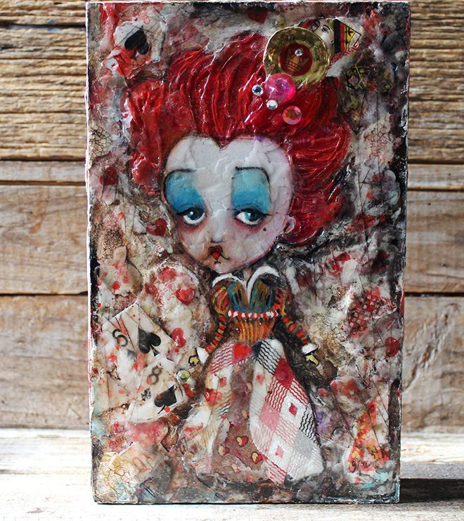 The Red Queen 2010, mixed medium fan art