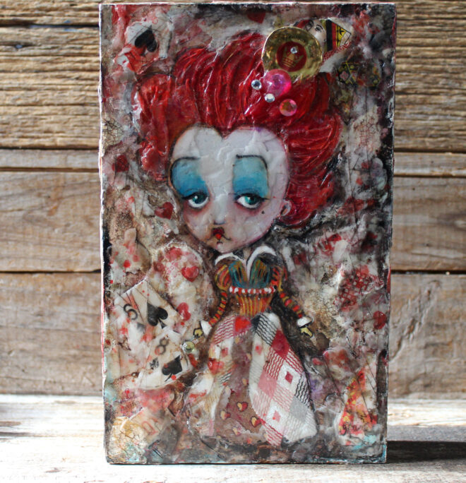 The Red Queen 2010, mixed medium fan art