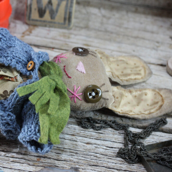 Tasmanian Art Doll | Bee Rabbit - Image 3